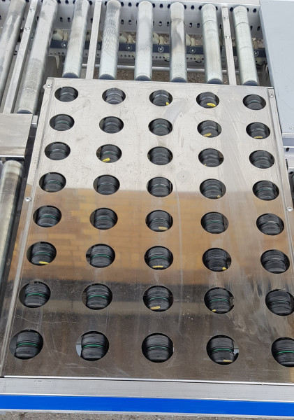 Gebhardt roller conveyor turnout sorter switch diverter ejector 45° 2400-1300-550