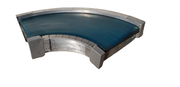 Transnorm spiral helix belt curve conveyor right 90°-750-550 IR600