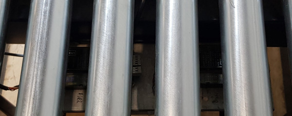 Mecalux Rollenbahn Umsetzer Überschieber Transfer Abschieber 24V 90° 915-1410-870+445