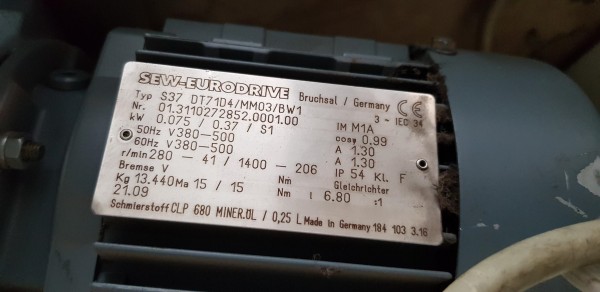 Lippert Gurtförderer Gurtband Förderband GF 950-650-500