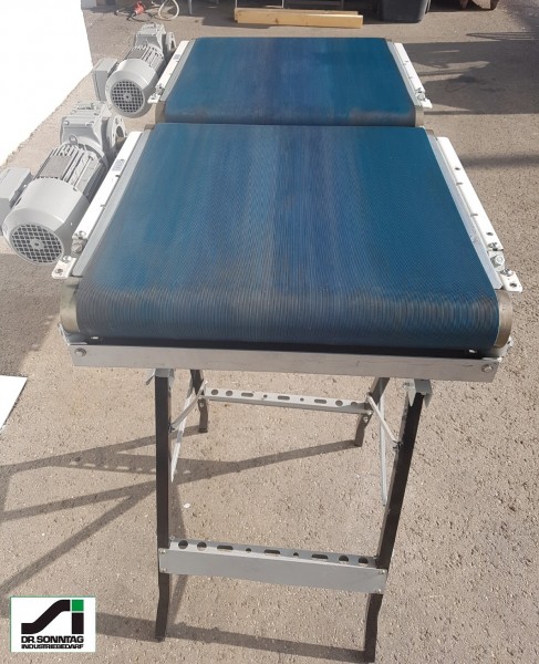 Dematic Gurtförderer Förderbandkombination 2 Stück 750-760-650