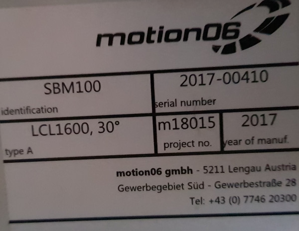 Motion06 angled-belt conveyor 30° 1615-1150-1050