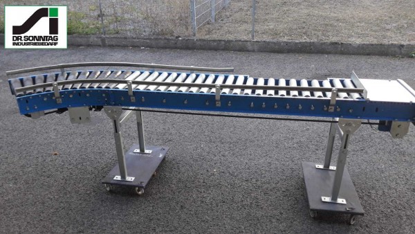 Schulz curved roller conveyor 30° left driven + straight section 450-390 IR795 920-450-390