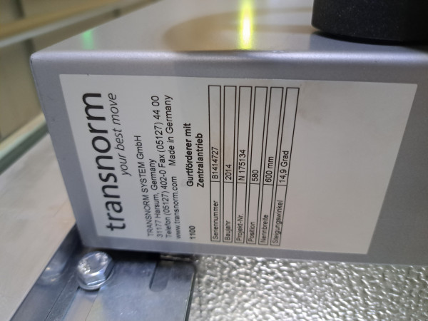 Transnorm belt conveyor GF 19700-700-600