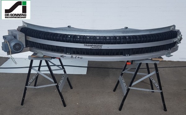 Transnorm curved belt conveyor right bend 125°-775-600 IR600