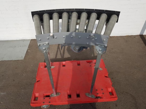 Transnorm curved roller conveyor left driven roller curve 45°-565-500 IR750