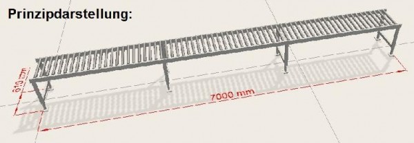 Gebhardt Powered roller conveyors roller conveyor 7000-610-550