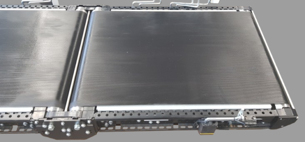 Interroll Rising falling Incline belt conveyor with leading belt GF 4778 (3888+890)-690-580