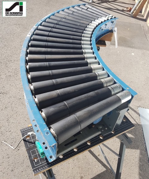 Dematic curved roller conveyor 90° right driven roller curve 500-440 IR765