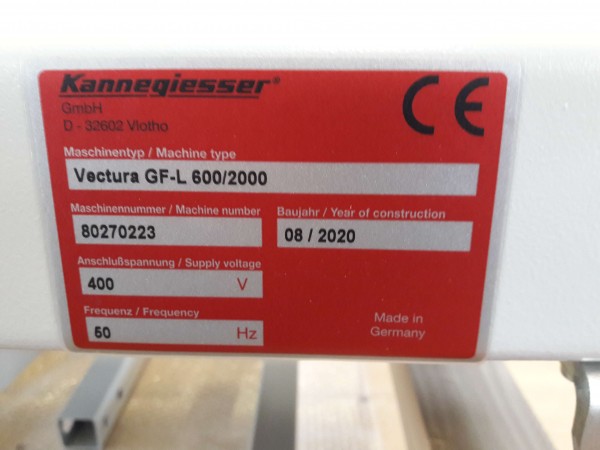 Kannegiesser Gurtförderer Förderband Gurtband GF 2000-680-600