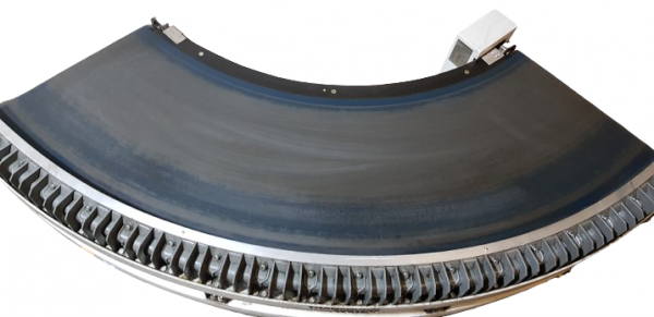 Transnorm Gurtkurve Förderer links 90°-700-500-IR900