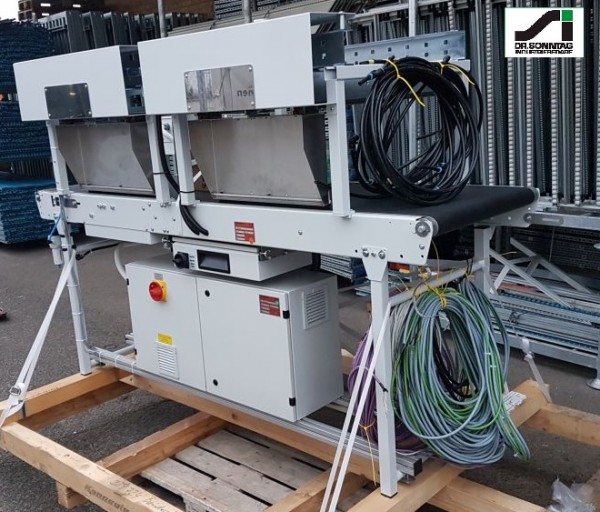 Kannegiesser Belt conveyor with 2 x 90 ° off valves GF 2250-680-600