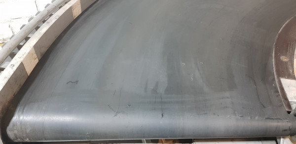 Transnorm Gurtkurvenförderer rechts 160°-780-600-IR600-Gurt defekt