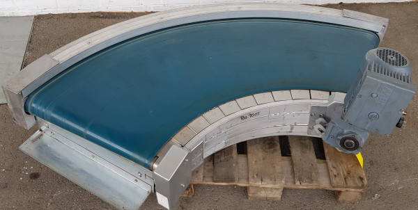 Transnorm spiral helix belt curve conveyor right 90°-750-550 IR600