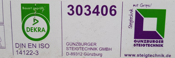 Aluminum access ladder machine crossing with platform (bridge) 303406 1900-750-2500