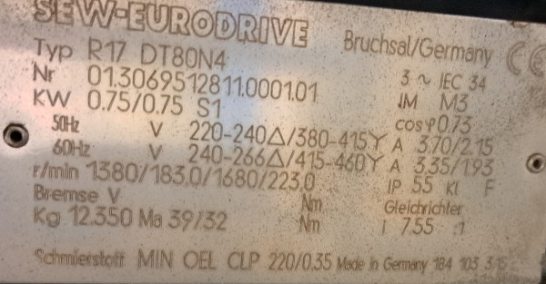 Transnorm modular conveyor with combiner conveyor belt GF 2500-1300-1200