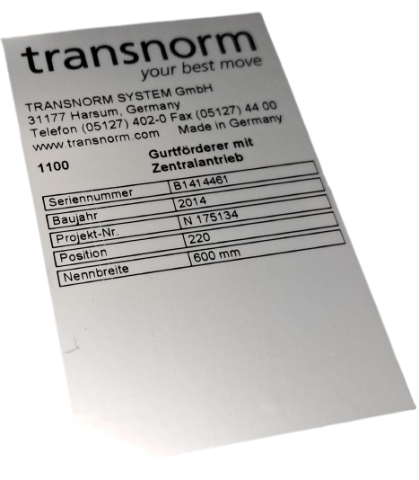Transnorm Gurtförderer Gurtband Förderband GF 1000-700-600
