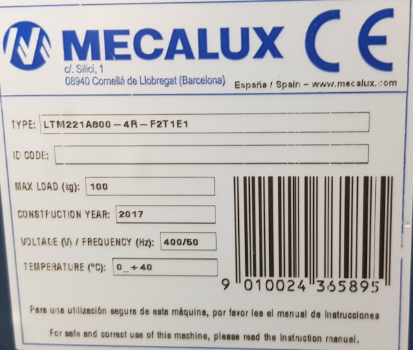 Mecalux Rollenbahn Umsetzer Überschieber Transfer 24V 90° 835-735-650