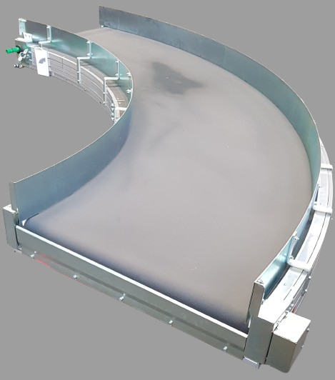 Transnorm curved belt conveyor left 90°-1370-1200-IR2500 -- NEW