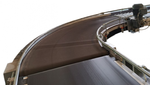 Transnorm curved belt conveyor right bend 90°-800-700 IR900