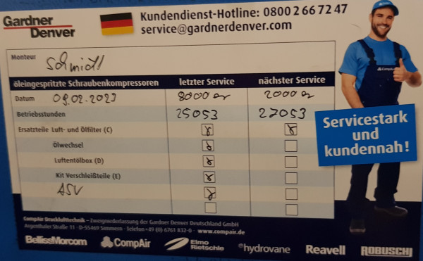 CompAir Schraubenkompressor L07-10FS