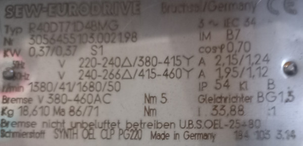 Palettenrollenbahn 580-1040-900