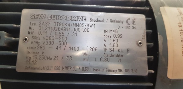 Transnorm Gurtkurvenförderer links GKF 45°-750-550 IR700