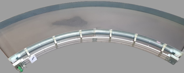 Transnorm curved belt conveyor left 90°-1370-1200-IR2500 -- NEW