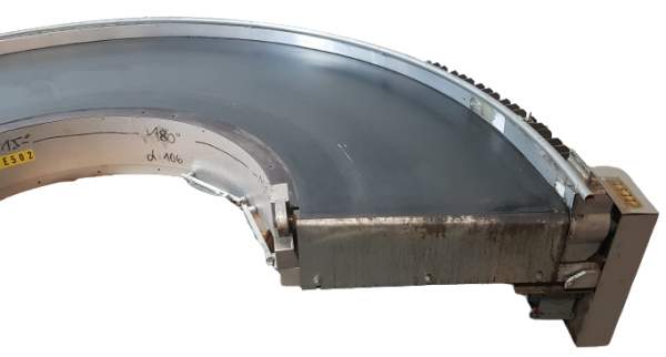 Transnorm curved belt conveyor right 150°-780-600-IR600