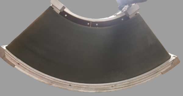 Transnorm spiral helix belt curve conveyor left 90°-825-600 IR600