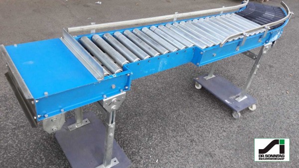 Schulz Rollenkurvenförderer links mit Geradstück 30°-450-390 IR795+920-450-390