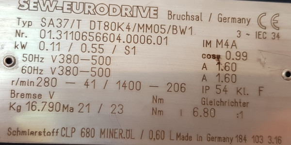 Transnorm spiral helix belt curve conveyor right 90°-750-550 IR600