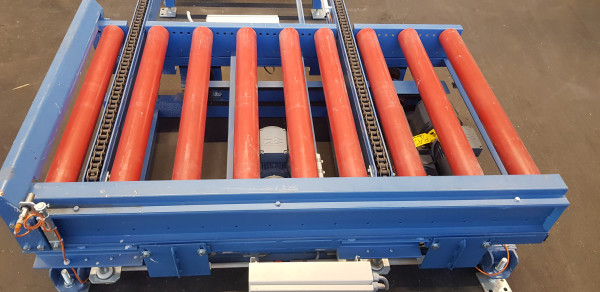 Paletten Umsetzer Transfer Rollenbahn Ketten 90° 3900-1650-1040-900