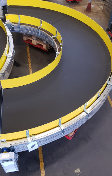 Transnorm curved belt conveyor right 180°-1170-1000-IR1200