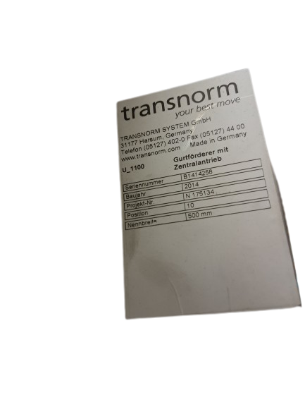 Transnorm belt conveyor GF 2670-600-500