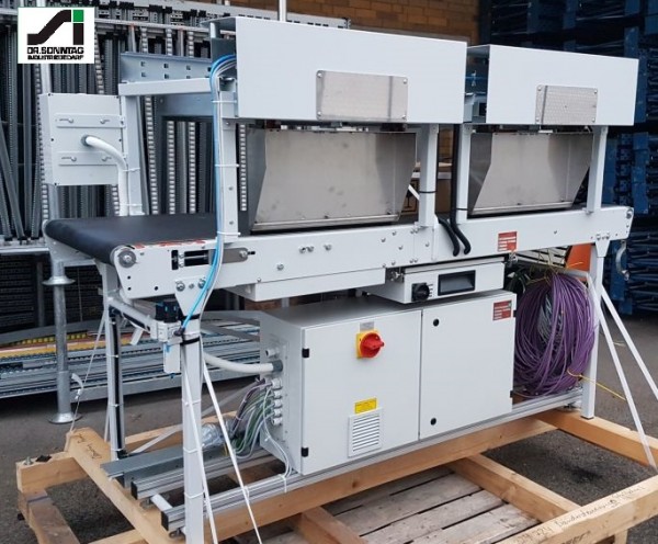 Kannegiesser Belt conveyor with 2 x 90 ° off valves GF 2250-680-600