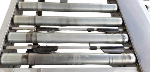 Gebhardt roller conveyor turnout sorter switch diverter ejector 45° 2400-1300-550