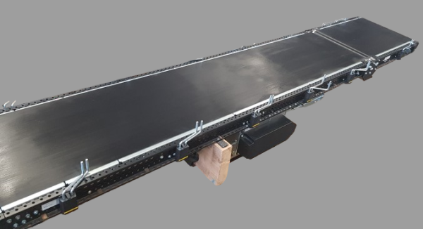 Interroll Rising falling Incline belt conveyor with leading belt GF 4778 (3888+890)-690-580