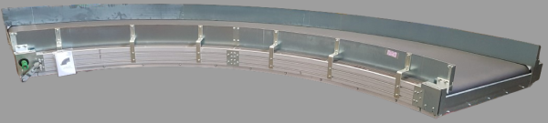 Transnorm curved belt conveyor left 90°-1370-1200-IR2500 -- NEW