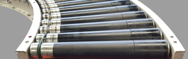 Dematic Rollenkurve links mit Geradstück 1200-90°-600-540 IR795