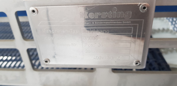 Kersting Kunststoff-Kette-Förderer Förderband Schrägförderer GF 3350-720-620 mit Abtropfwanne zum Re