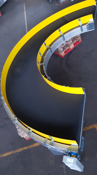 Transnorm curved belt conveyor left 180°-1270-1100-IR1200 -- NEW