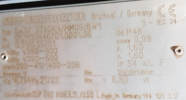 Transnorm belt curve conveyor right GKF70°-730-550 IR600