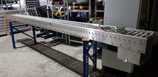 Rollenförderer mit Kettenantrieb 2750/2180/1500-420-350