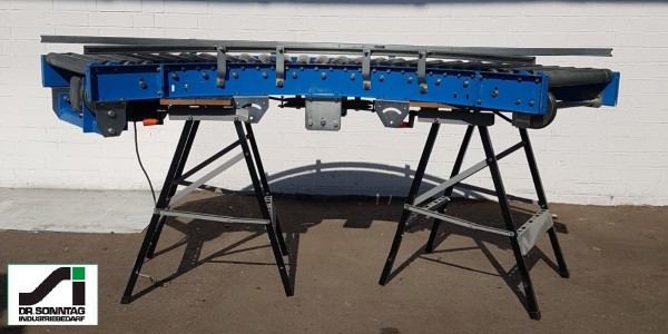 Schulz Rollenkurvenförderer rechts mit Vor- und Nachlauf 90°-450-390 IR1570+2x250-450-390